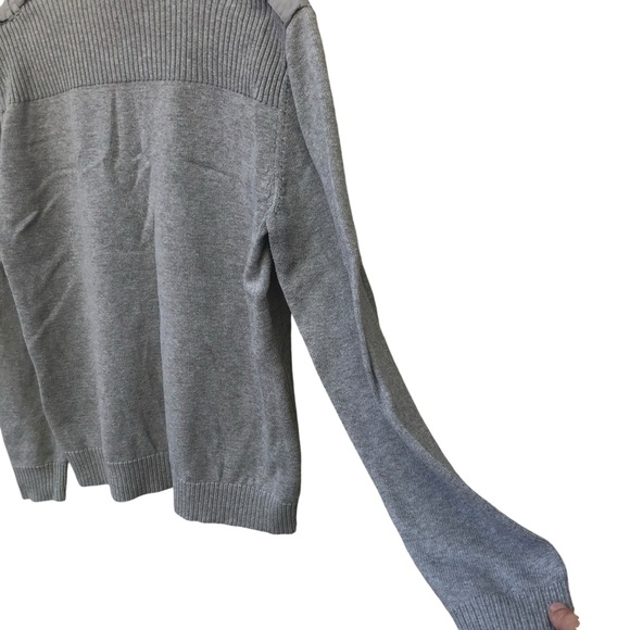 INC International Concepts Gray Detailed Sweater size Medium - Picture 5 of 9